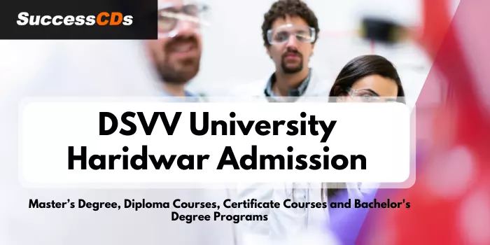 dsvv university haridwar admission
