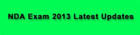 NDA Entrance Exam (I) 2013 National Defence Academy - Navel Academy