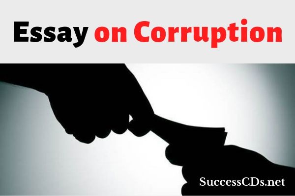 corruption essay hindi