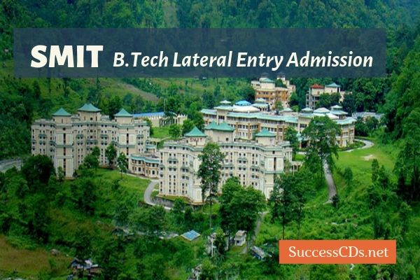 manipal exam last date entrance university SMIT 2019, Lateral B.Tech Admission Entry Notification