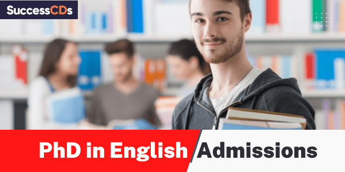 phd in english literature admission 2023