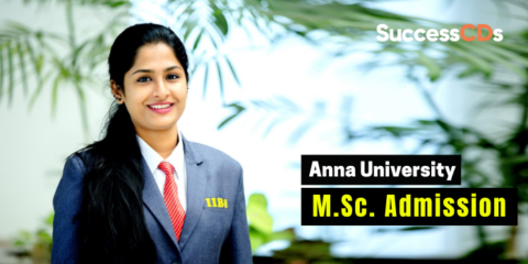 Anna University M.Sc. Admission 2022