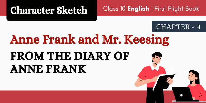 From the Diary of Anne Frank Character Sketches