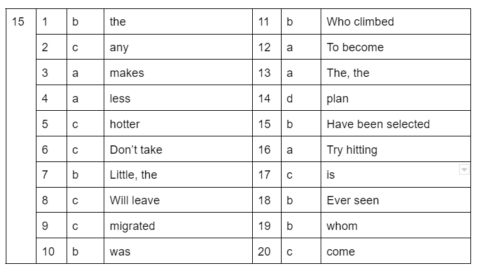 Gap Filling Exercises With Answers, GAP Filling Class 10, 9