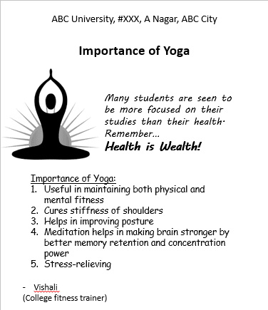 importance of yoga