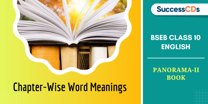 BSEB Class 10 English word meanings