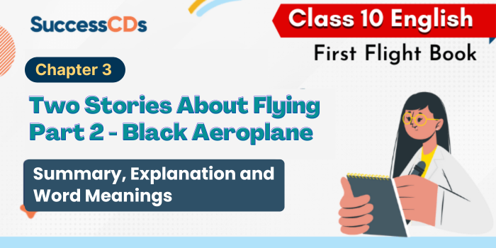 Black aeroplane - Summary, explanation, word meanings - class 10 English